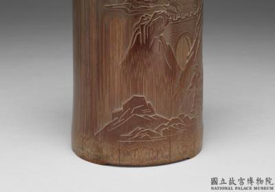 图片[3]-Carved bamboo brush holder depicting human figures, Qing dynasty (1644-1911)-China Archive